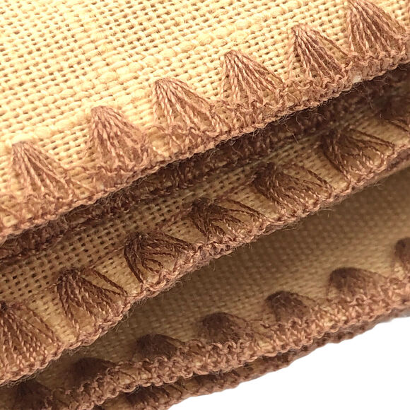 VTG Crown Manor Tablecloth 60" X 84" Brown Minimalist Cottagecore Cabin USA New - Picture 4 of 12